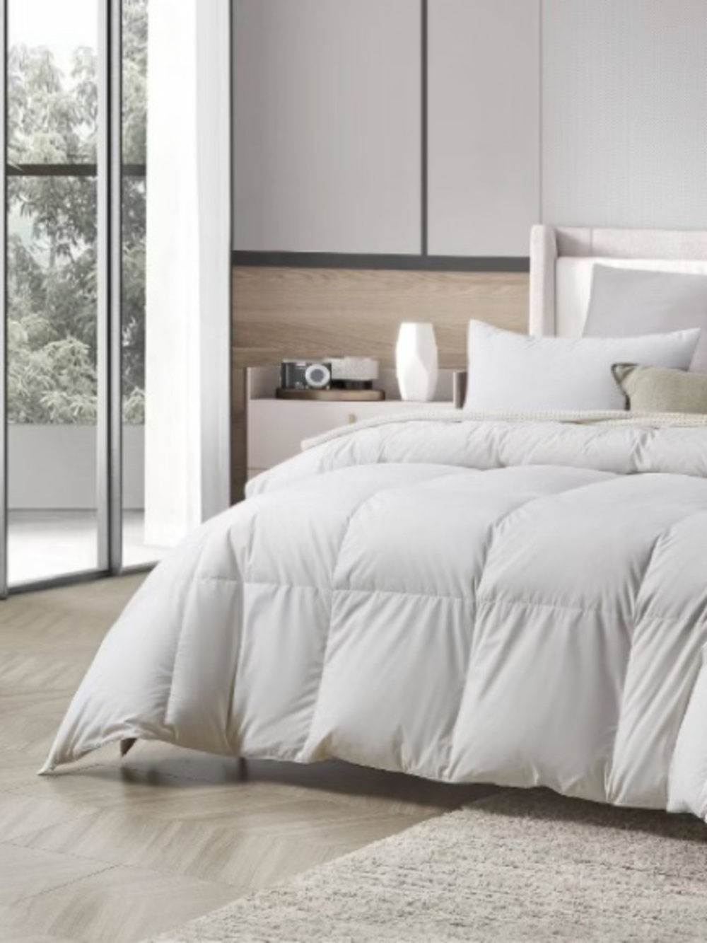 Farm To Home Organic Blended Cotton Down / Feather Comforter - Twin, NEW nwt